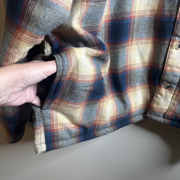 Wrangler Blanket Lined Coat Jacket Mens Sz 3XL Plaid Snap Front Western Shacket - Picture 6 of 14